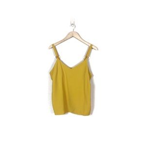 topshop • tilda ring camisole top in mustard